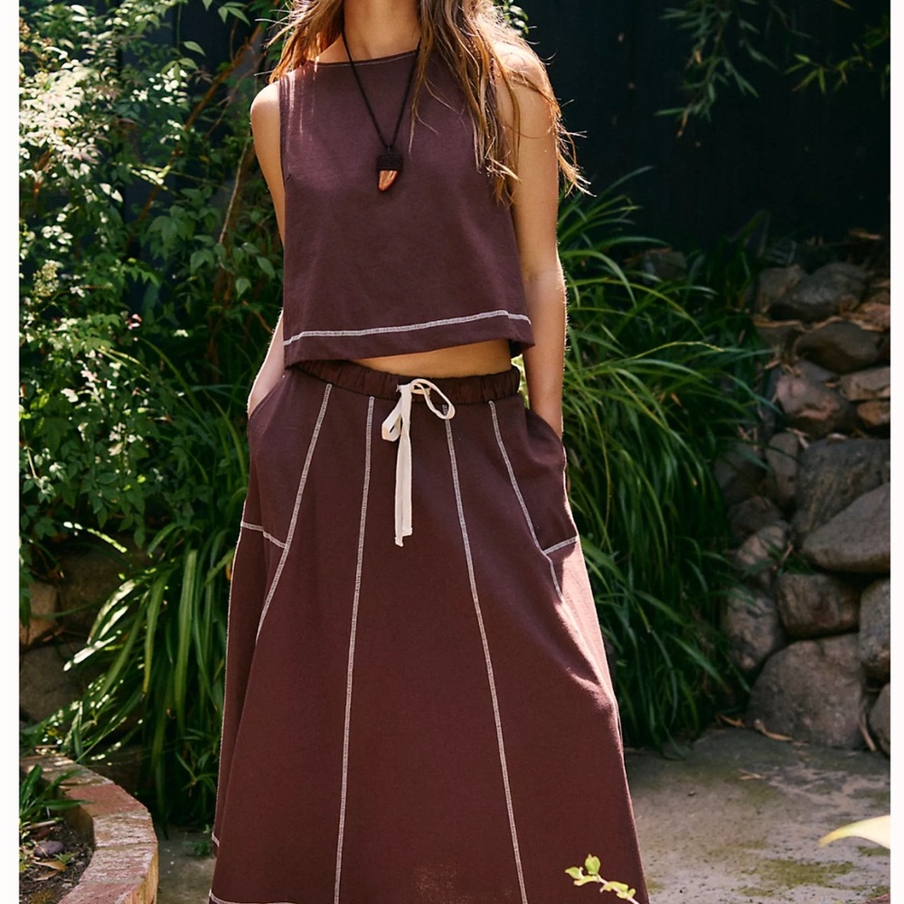 Free People Strada Skirt Set
